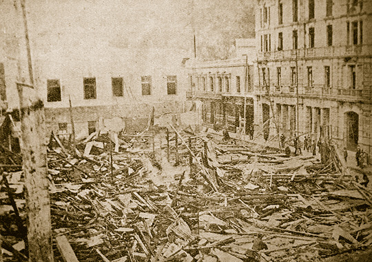 Teatro Politeama Destruído